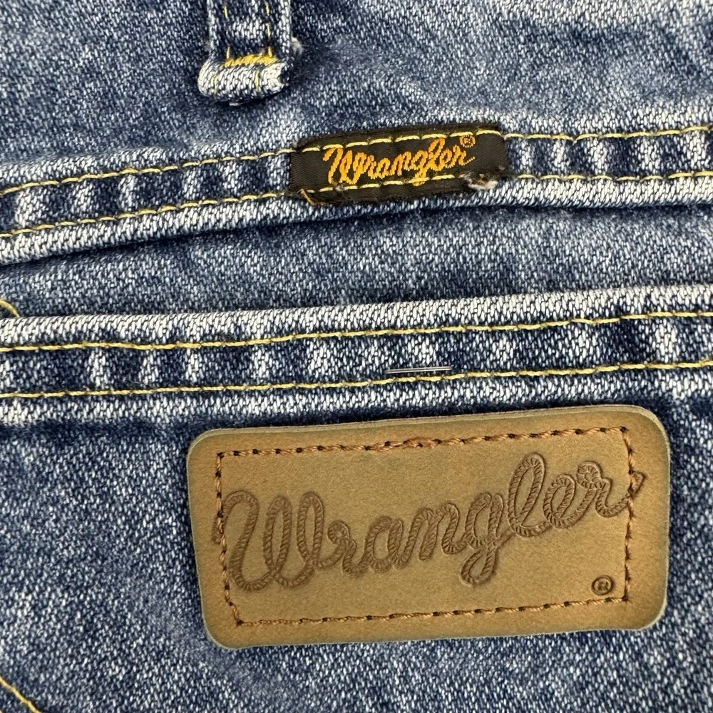 Wrangler George Strait A102 4020 Straight Leg Blue Men's Jeans 36x34 Western